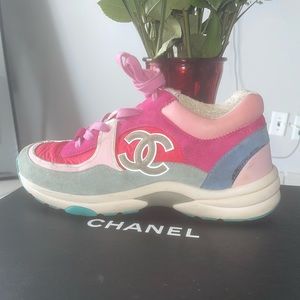 Chanel Low Top Trainers ‘Fuschia Pink’